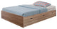 Luxurious Brown Finish Chest Bed With 3 Drawers.