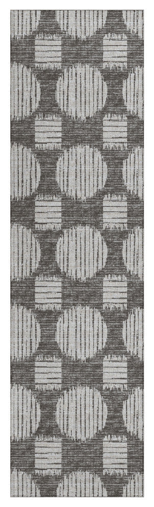 Indoor/Outdoor Sedona SN13 Midnight Machine Washable 2'3" x 12' Runner Rug
