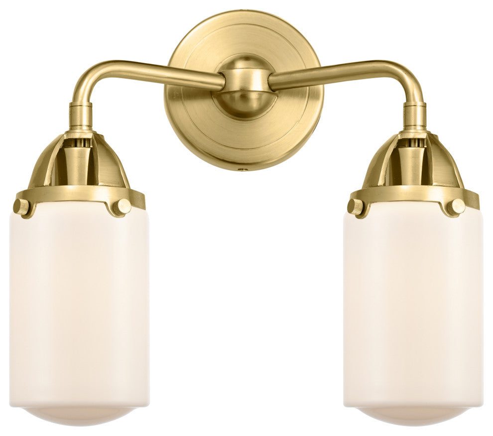 Innovations 288-2W-SG-G311-LED Dover 2 Light Bath Vanity Light, Satin Gold
