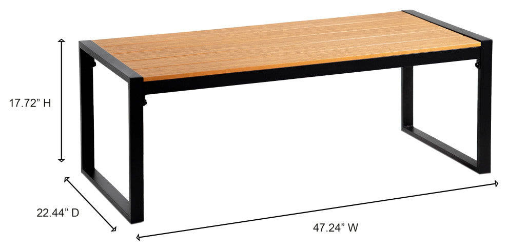 Outdoor 4-Person Patio Set and Coffee Table