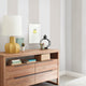 Vertical Stripe Bold Peel and Stick Vinyl Wallpaper , Beige, 24"w X 108"h
