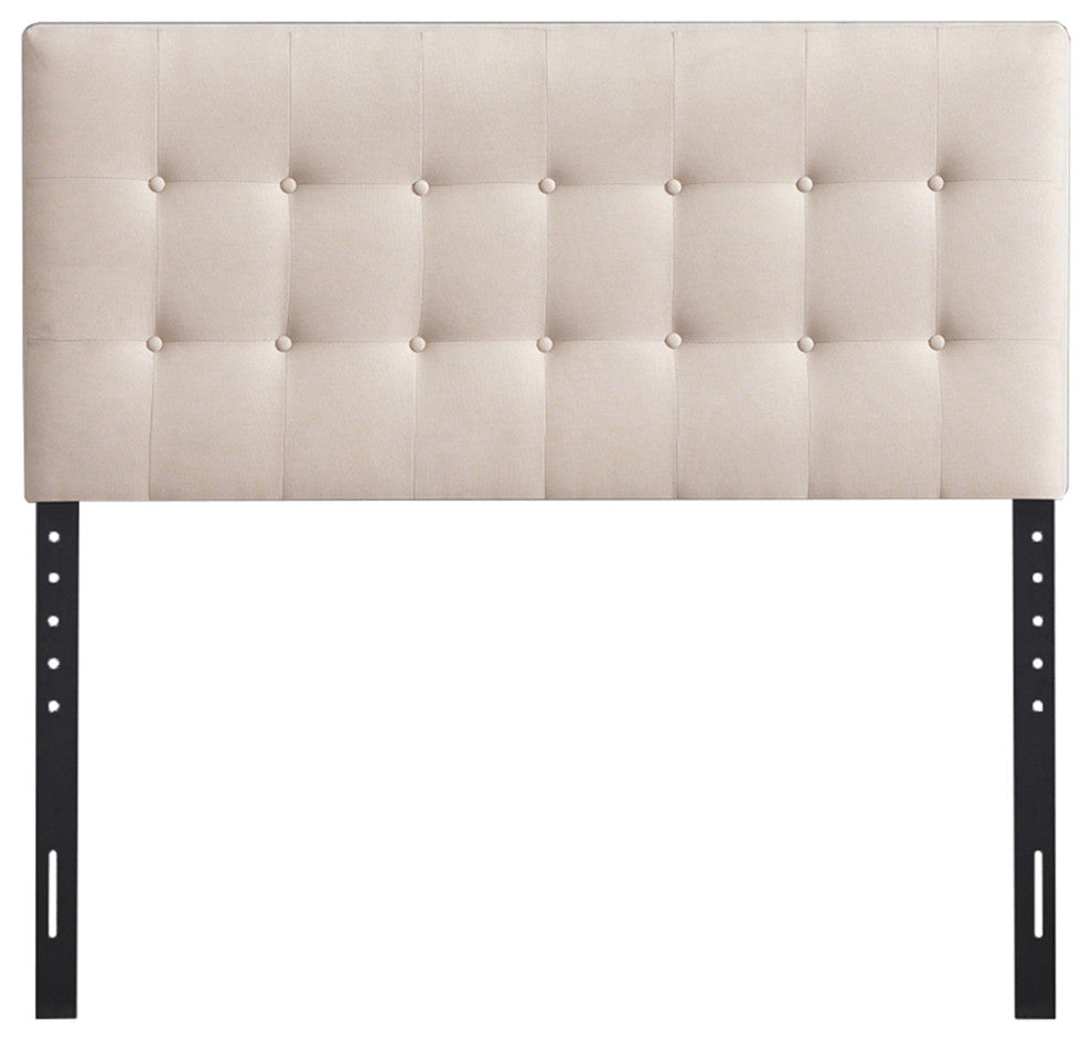 Kirkwood 61.02" W Full and Queen Expandable Width Headboard, Beige