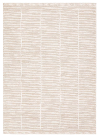 Label J Siawin EVA08 Striped Tan Area Rug, 5'x8'