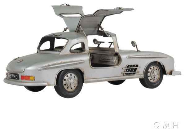 MERCEDES BENZ 300L GULLWING SILVER MODEL Collectible Metal scale model Car
