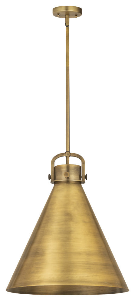 Innovations Lighting 710-1S-BB-M711-18BB-LED Newton Cone 1 Light 18" Pendant