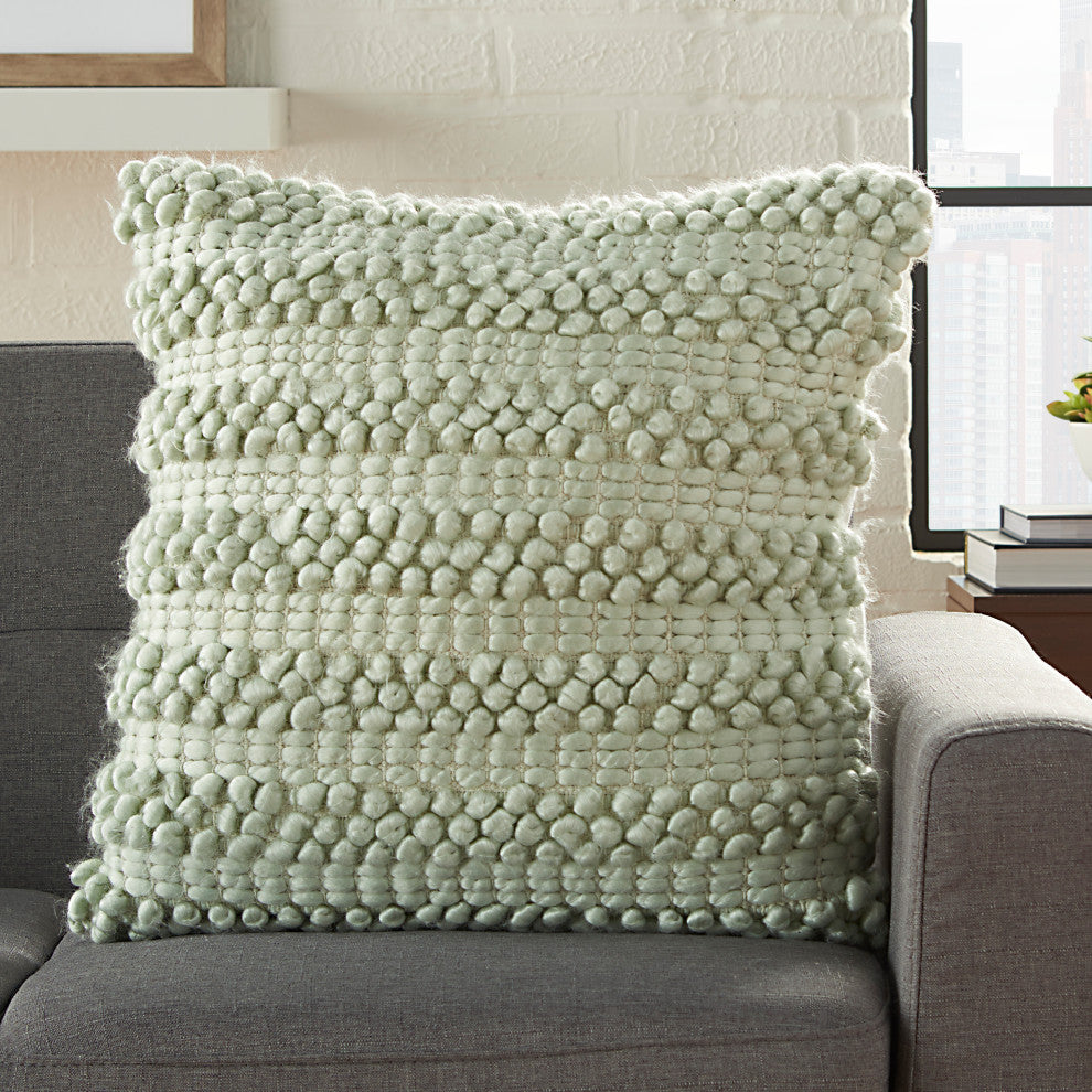 Mina Victory DC827 Throw Pillow, Spa, 20" x 20"