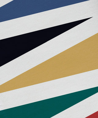 Backgammon, Geometric Print Napkin, Navy Blue, Set of 4