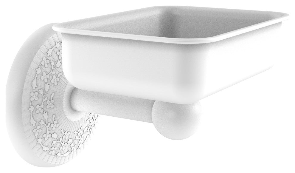 Monte Carlo Wall Mounted Soap Dish, Matte White