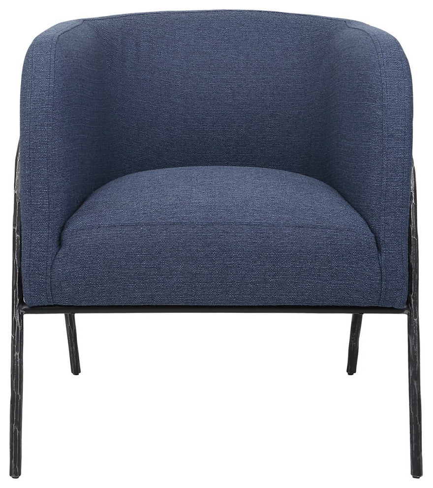 Uttermost Jacobsen Denim Barrel Chair 23683