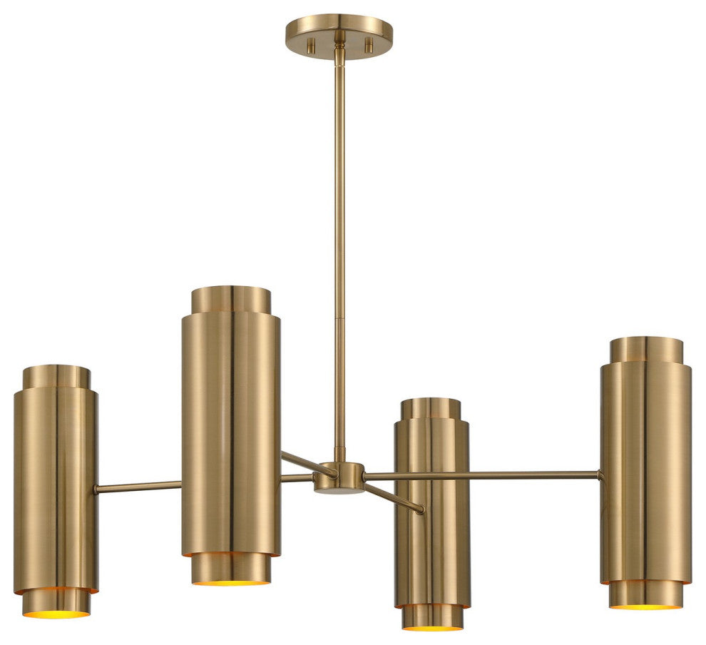 Lio 8-Light Chandelier, Noble Brass by Breegan Jane