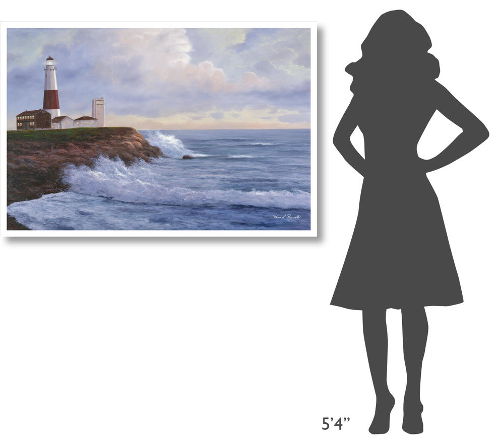 "Montauk Lighthouse" Digital Paper Print by Diane Romanello, 50"x34"