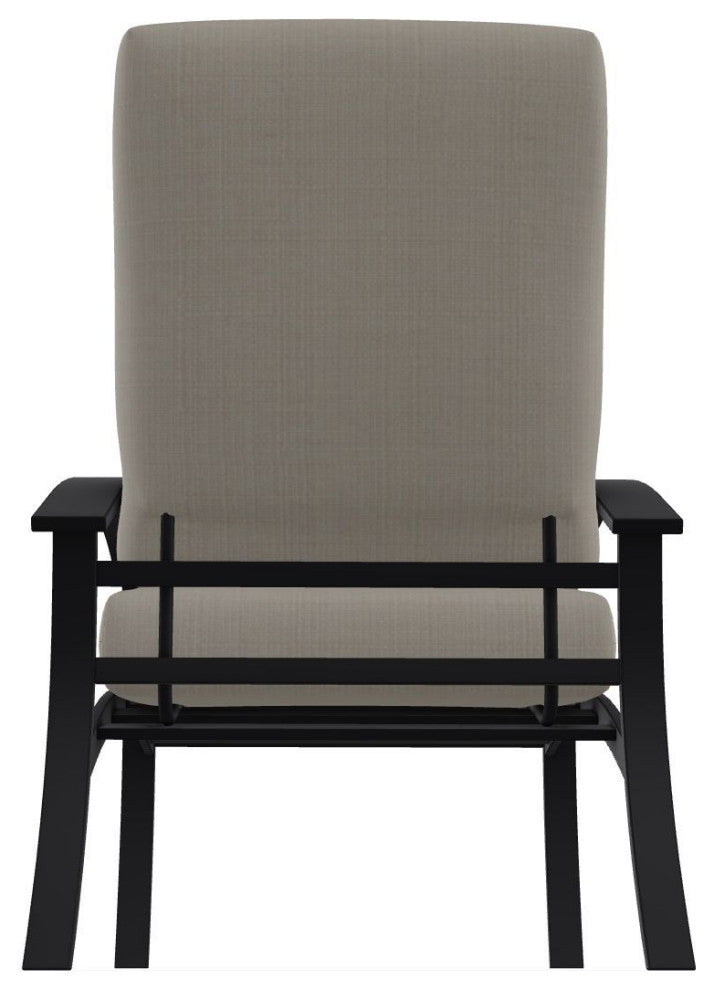 Belle Isle Cushion Deep Seating Outdoor Armchair, Stone Linen/Black
