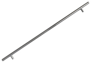 Bar Pull Cabinet Handle Brushed Nickel Solid Steel, 18" X 22"