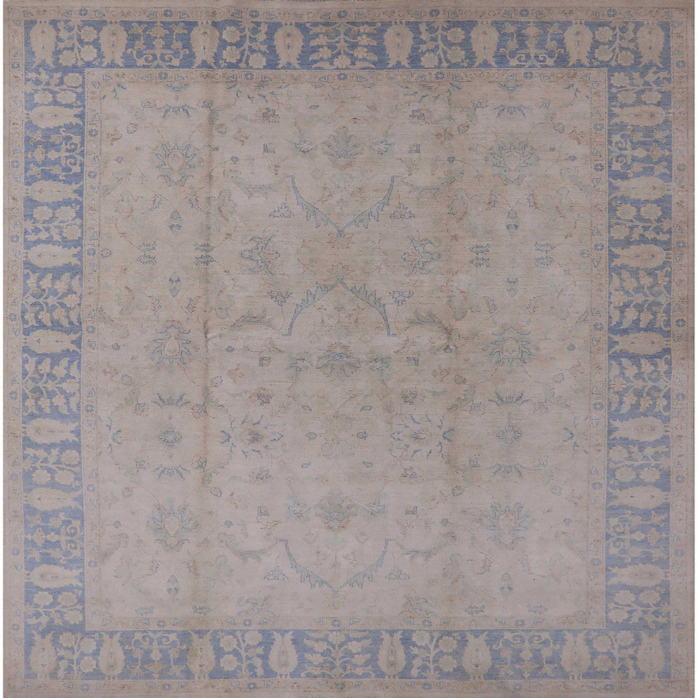 Ahgly Company Indoor Square Mid-Century Modern Area Rugs, 7' Square