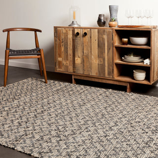 Jazz Contemporary Area Rug, Tan and Gray, 5'x7'6" Rectangle