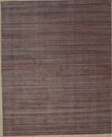Handloom Wool Red Contemporary Super Grass Rug, 9'x12'