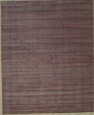 Handloom Wool Red Contemporary Super Grass Rug, 9'x12'
