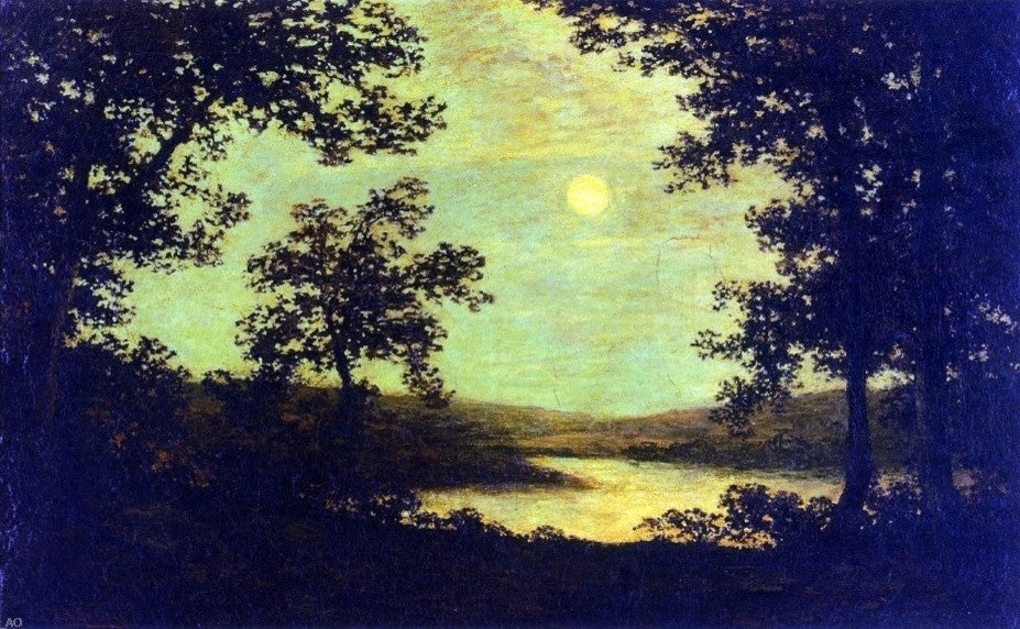 Ralph Albert Blakelock Moonlight on the Columbia River Wall Decal