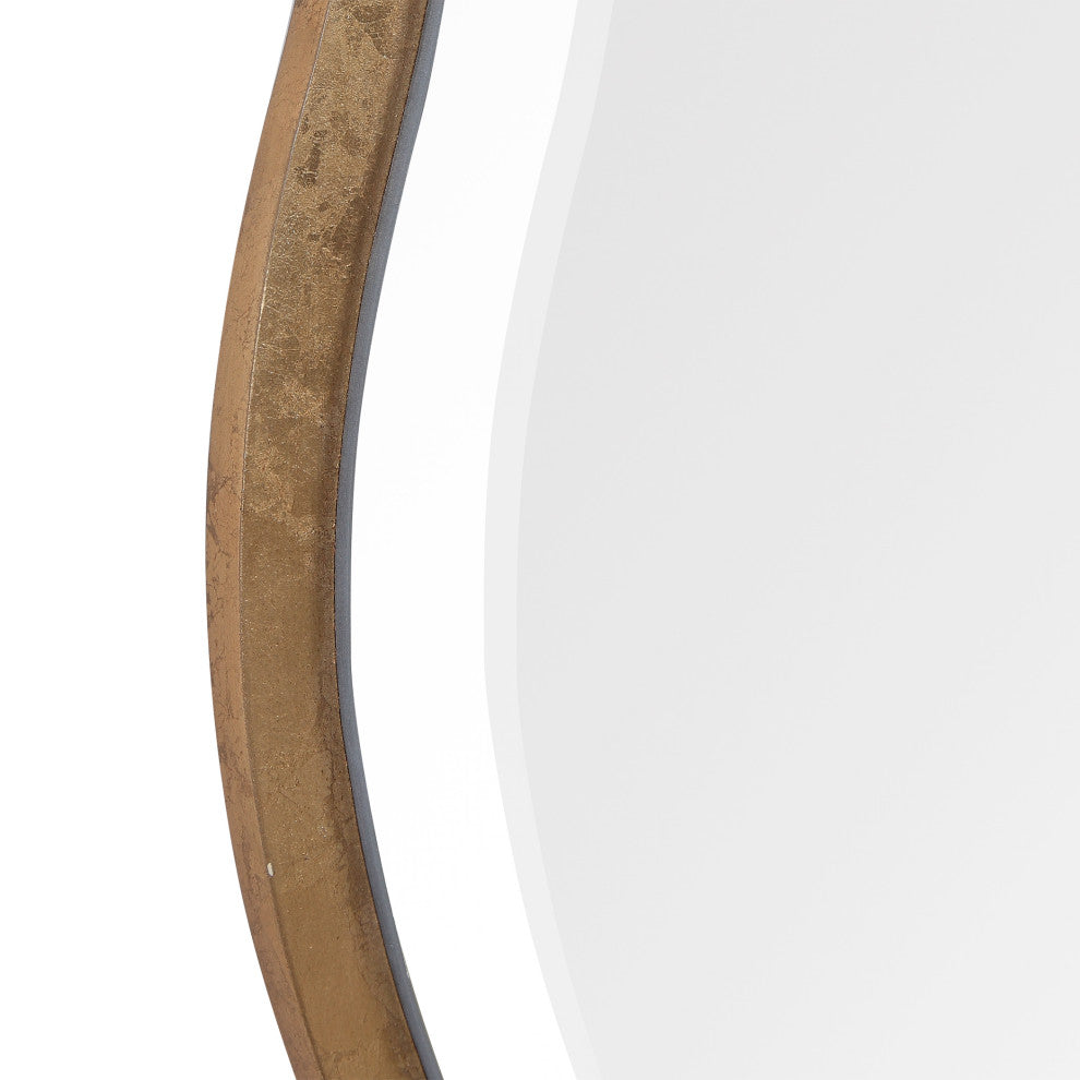 Uttermost Aneta Gold Round Mirror