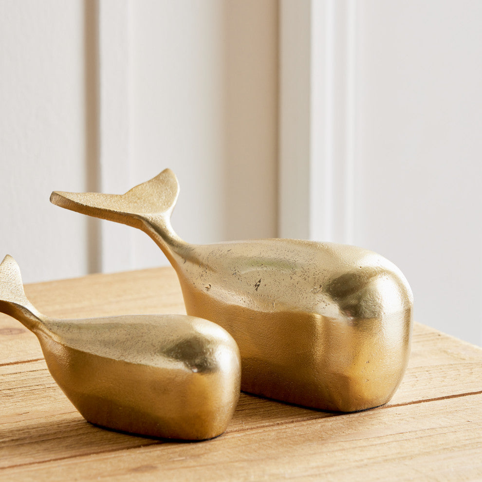 Moby Gold Sculpture, Set of 2