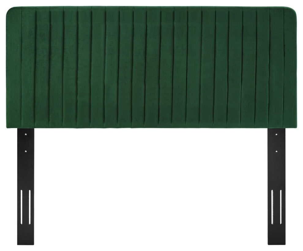 Tufted Headboard, Twin Size, Velvet, Green, Modern Contemporary, Bedroom Master
