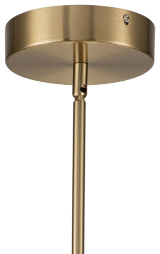 3-Light Modern Simple Led Tube Sputnik Chandelier, Brass