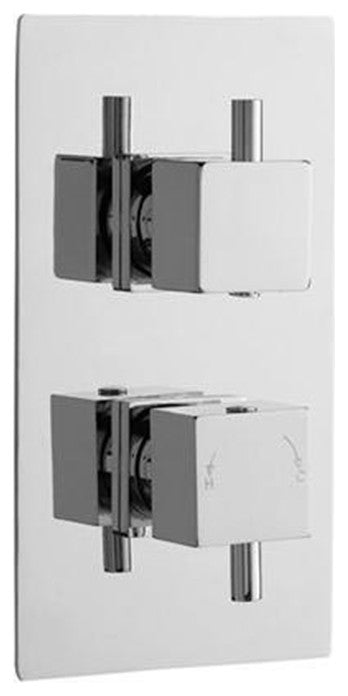 Lima Rain Shower Head, Built-In Thermostatic Mixer and Hand Held Shower Set