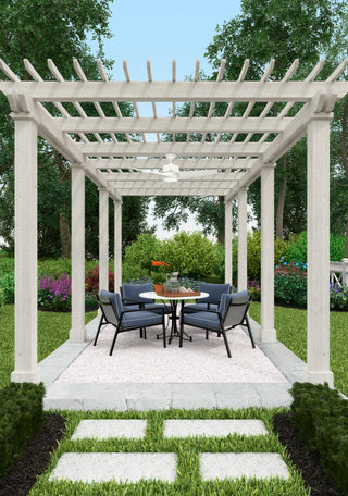 Hunter 54" Havoc Fresh White Ceiling Fan, LED Light Kit and Wall Control