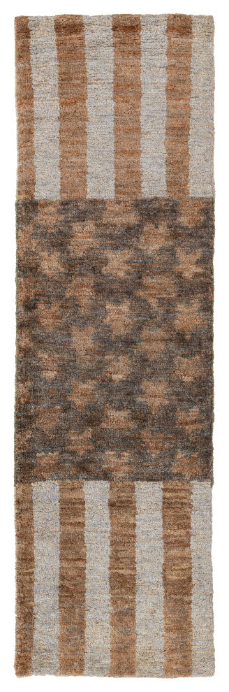 Surya Scarborough SCR-5155 5'x8' Rug, Medium Gray/Light Gray/Dark Green/Camel