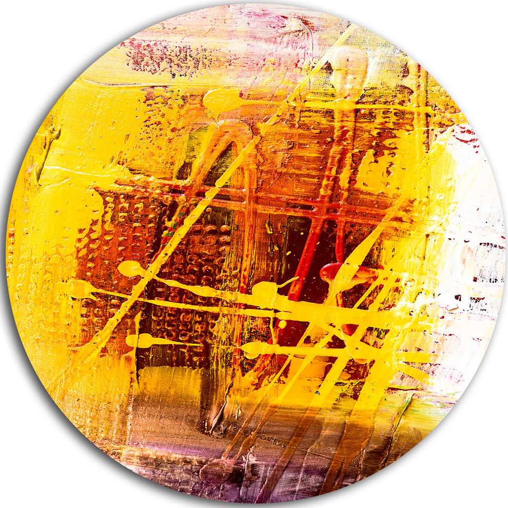 Abstract Buddha Art, Abstract Round Metal Wall Art, 11"