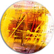 Abstract Buddha Art, Abstract Round Metal Wall Art, 11"