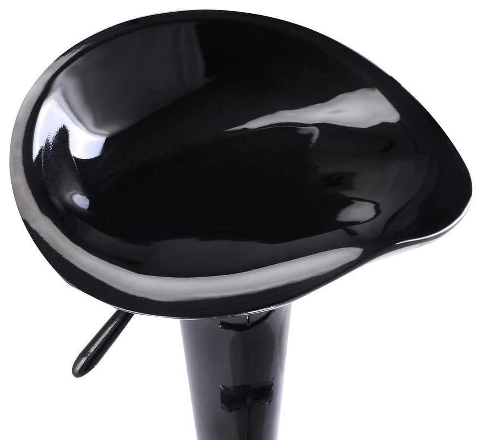 Set of 2 Modern Bombo Style Swivel Bar Stools