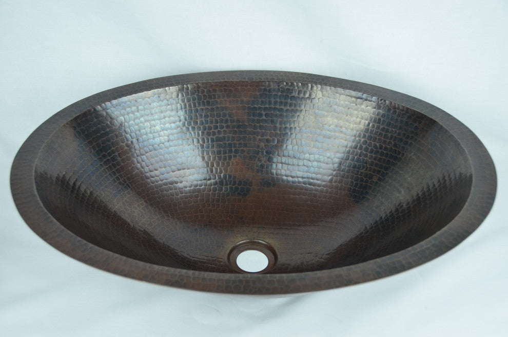 Oval jumbo sink 21" Copper Sink