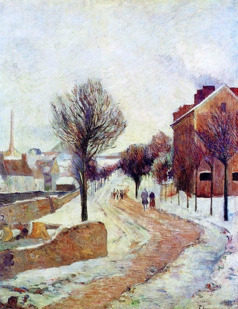 Paul Gauguin Suburb under Snow Wall Decal