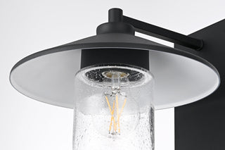 Home Living 10" Outdoor Wall Sconce, Black