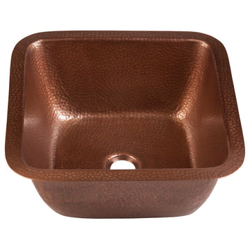 Thompson Traders 1SAC Tamayo 15-3/8" Undermount Hammered Copper - Antique