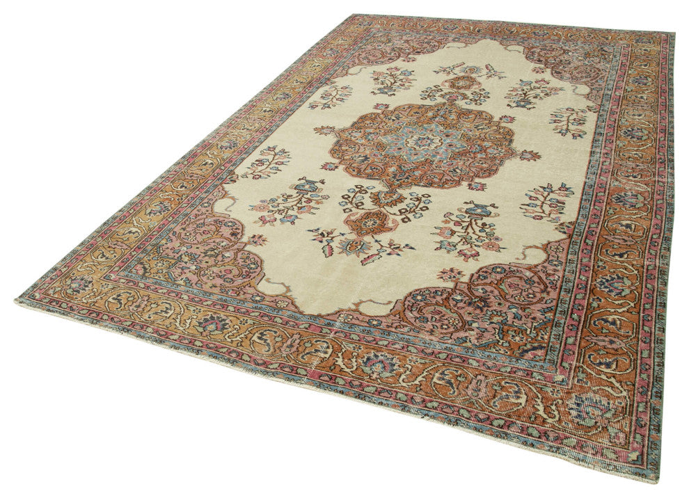Rug N Carpet - Handmade Anatolian 6' 3'' x 9' 7'' Rustic Area Rug