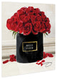 Circle of Roses Printed Wall Art Unframed Free Floating Tempered Glass