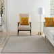 Nourison Courtyard 6'' x 9'' Ivory Charcoal Modern Area Rug