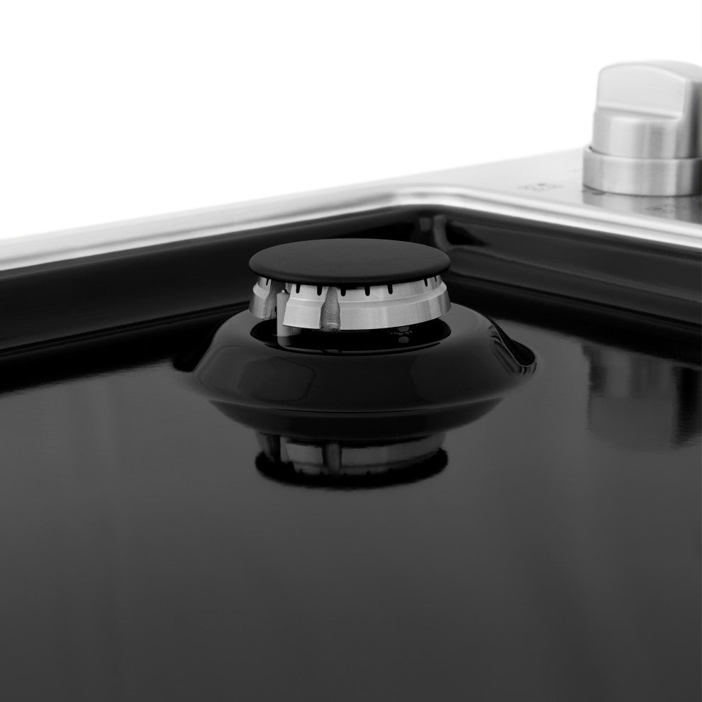 ZLINE 30" Dropin Gas Stovetop with Gas Burners and Black Porcelain Top(RC30-PBT)
