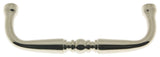 Genuine Solid Brass 3-1/2" c/c Colonial Pull, Bright Nickel