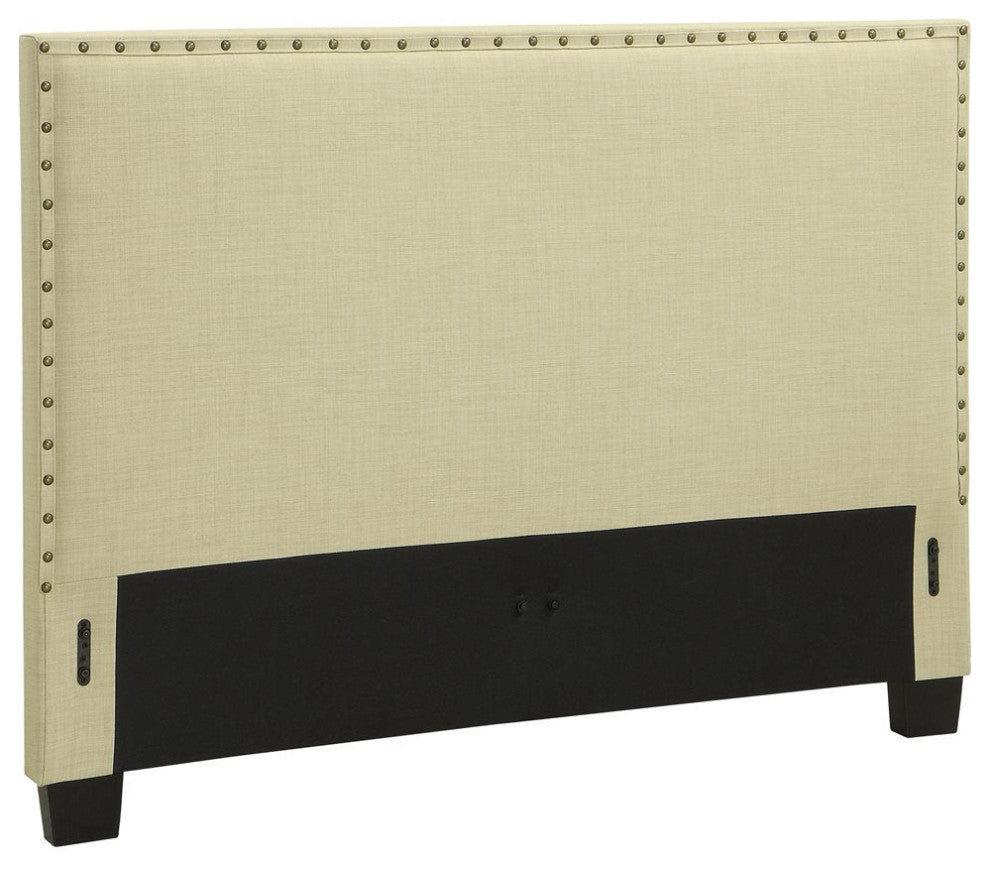 Modus Geneva Cal King Tavel Headboard Bed, Tumbleweed