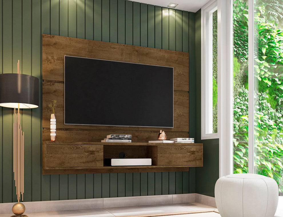 Vernon 62.99 Floating Entertainment Center in Rustic Brown