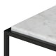 Forrest Marble Table, White Marble / Black