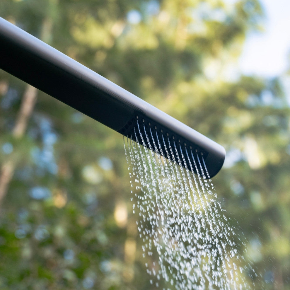 PULSAR 05 Outdoor Shower 316 Stainless Steel with Hand Shower, Matte Black