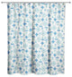 Tulip Pattern in Dark Blue Shower Curtain