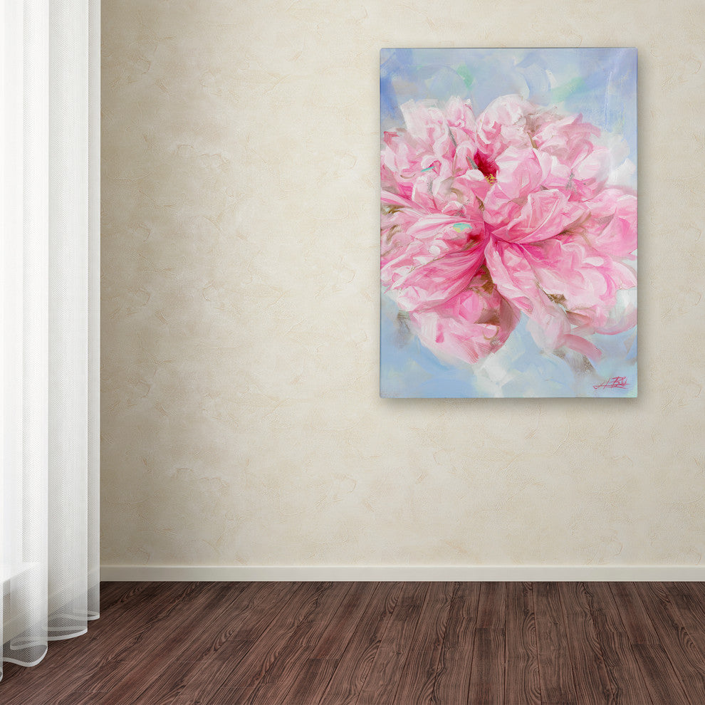 'Pink Peonie II' Canvas Art by Li Bo