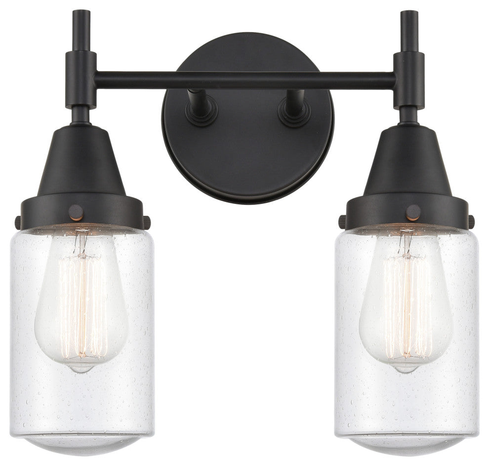 INNOVATIONS LIGHTING 447-2W-BK-G314-LED Caden 2 Light 17 inch Bath Vanity Light