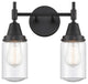 INNOVATIONS LIGHTING 447-2W-BK-G314-LED Caden 2 Light 17 inch Bath Vanity Light