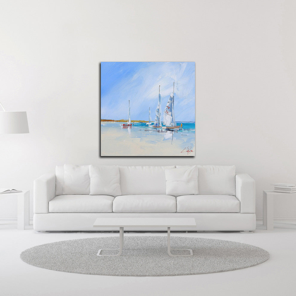 Aspendale Sails by Craig Trewin Penny, Print on Canvas, 30" x 30"